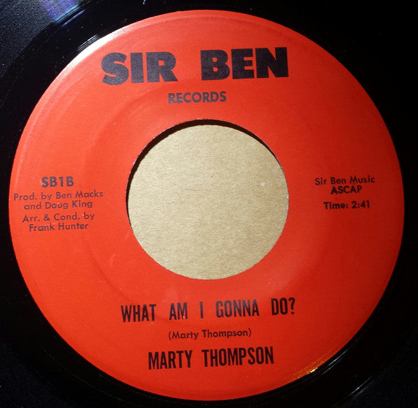 Marty Thompson : Whirlpool (7")