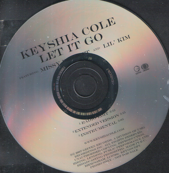 Keyshia Cole Featuring Missy Elliott & Lil' Kim : Let It Go (CD, Single, Promo)