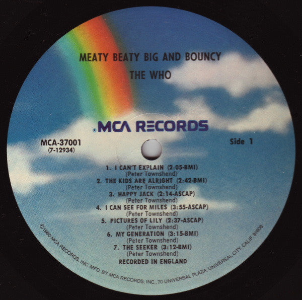 The Who : Meaty Beaty Big And Bouncy (LP, Comp, RE)