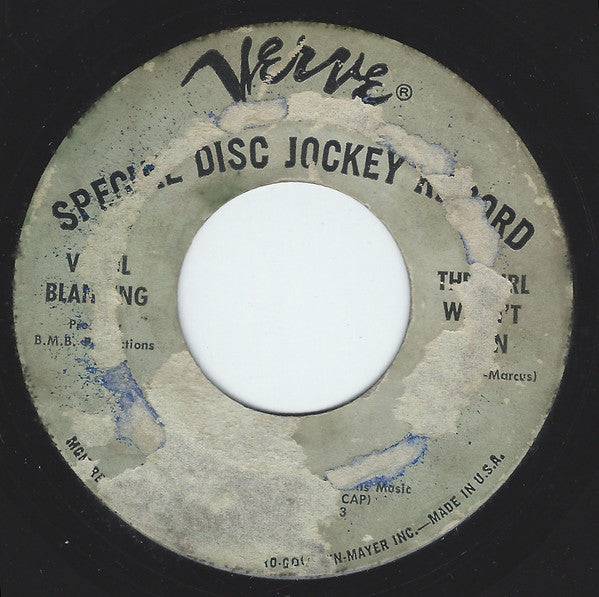 Virgil Blanding* : The Girl Wasn't Born / You Turn Me Aroun' (7", Single, Promo)