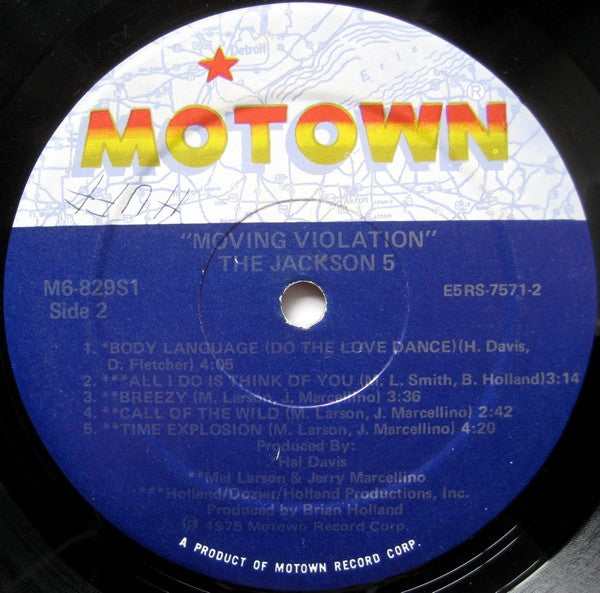 The Jackson 5 : Moving Violation (LP, Album)