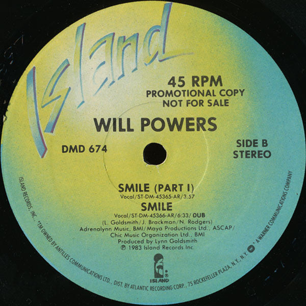 Will Powers : Smile (12", Promo)