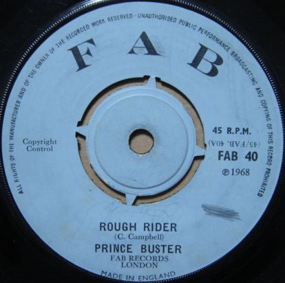 Prince Buster : Rough Rider / 127 Orange Street (7", Single)