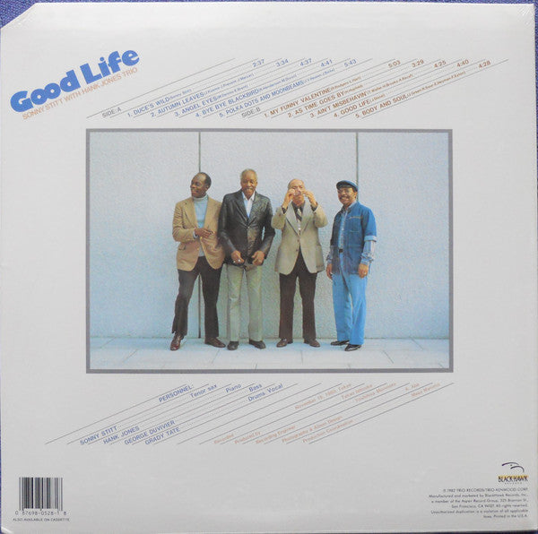 Sonny Stitt With Hank Jones Trio : Good Life (LP, Album)