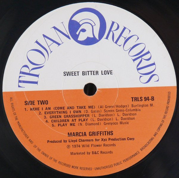 Marcia Griffiths : Sweet Bitter Love (LP, Album)