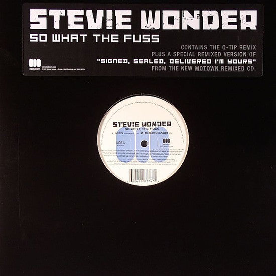 Stevie Wonder : So What The Fuss (12")