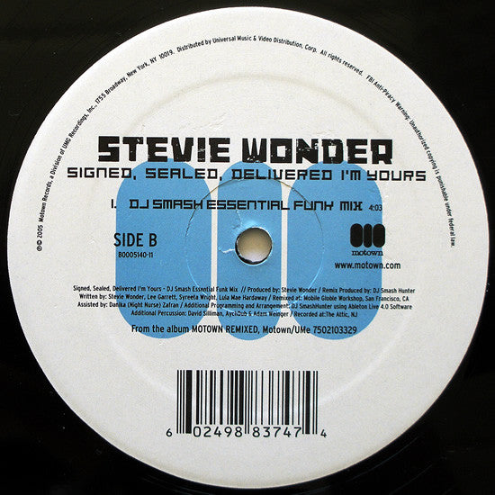 Stevie Wonder : So What The Fuss (12")