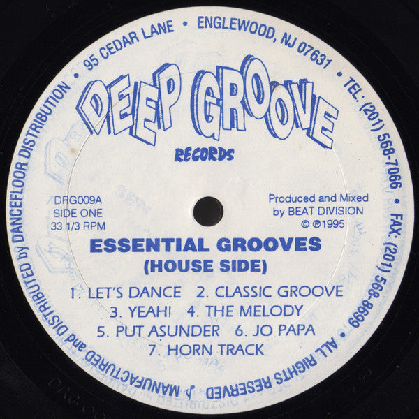 Beat Division : Essential Grooves Volume One E.P. (12", EP)