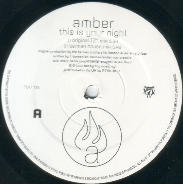 Amber : This Is Your Night (12")