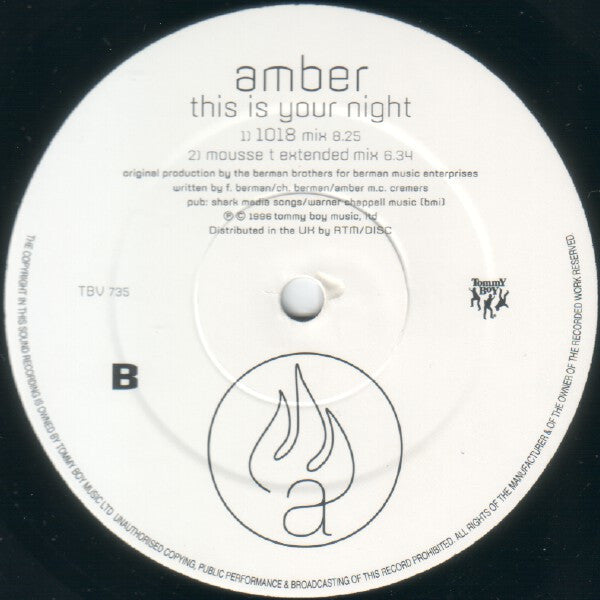 Amber : This Is Your Night (12")