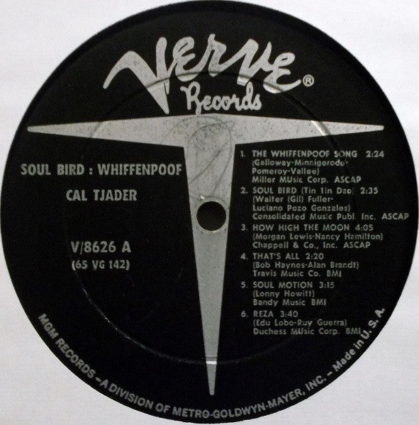 Cal Tjader : Soul Bird: Whiffenpoof (LP, Album, Mono)