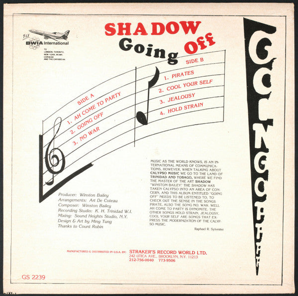 Shadow (11) : Going Off (LP, Album)