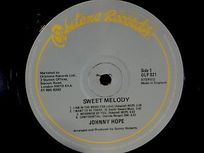 Johnny Hope : Sweet Melody (LP, Album)