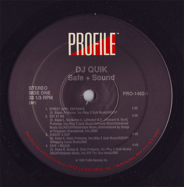 DJ Quik : Safe + Sound (2xLP, Album)