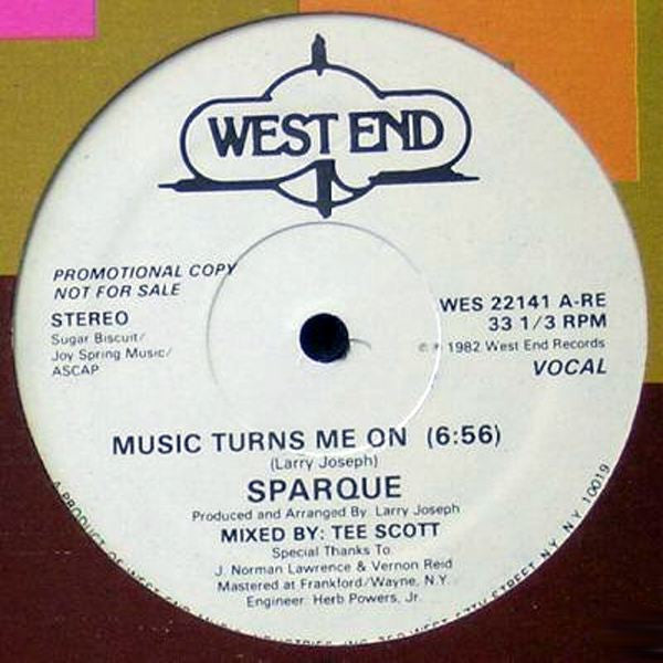 Sparque : Music Turns Me On (12", Single, Promo)