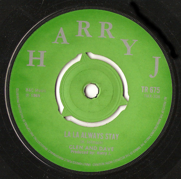 Harry J. All Stars / Glen And Dave : Liquidator / La La Always Stay (7", Single, 3 P)