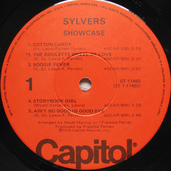 The Sylvers : Showcase (LP, Album)