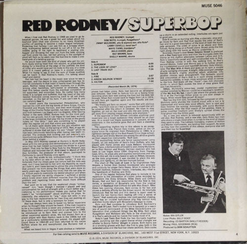 Red Rodney : Superbop (LP, Album)