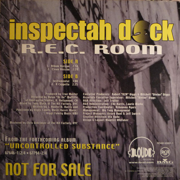 Inspectah Deck : R.E.C. Room (12", Promo)