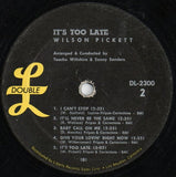 Wilson Pickett : It's Too Late (LP, Album, Mono)