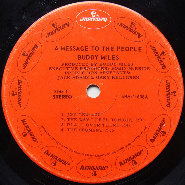 Buddy Miles : A Message To The People (LP, Album, Gat)