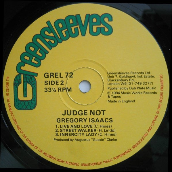 Dennis Brown / Gregory Isaacs : Judge Not (LP, Album)