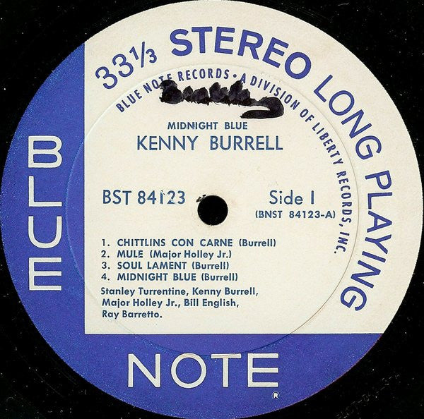 Kenny Burrell : Midnight Blue (LP, Album, RE)