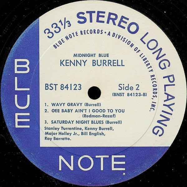 Kenny Burrell : Midnight Blue (LP, Album, RE)