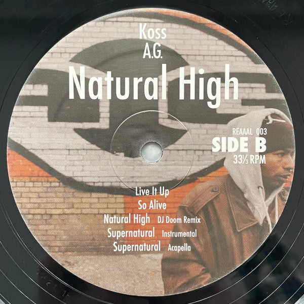 DJ Koss, AG :  Natural High (12", EP)