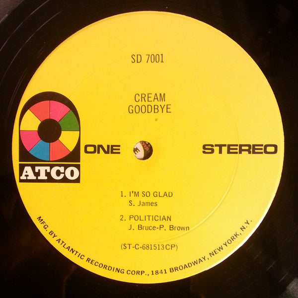 Cream (2) : Goodbye (LP, Album, CP )