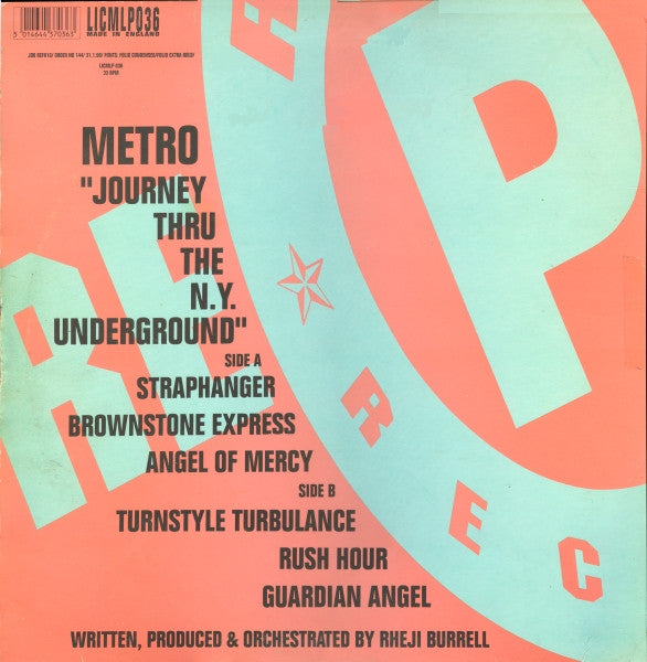 Metro : Journey Thru The N.Y. Underground (12", EP)