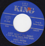 James Brown And The Famous Flames* : Have Mercy Baby / Just Won't Do Right (I Stay In The Chapel Every Night) (7", Single)