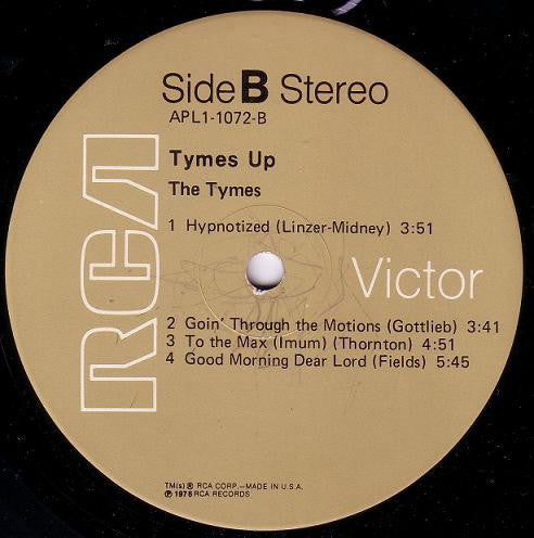 The Tymes : Tymes Up (LP, Album)