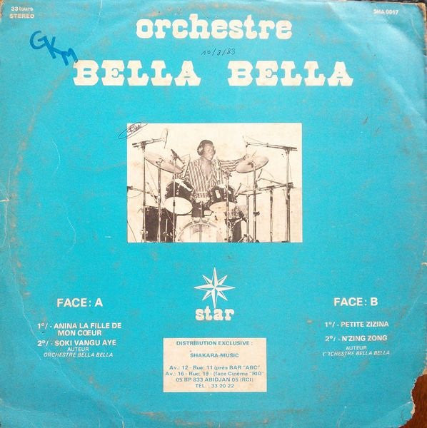 Orchestre Bella Bella / Soki Vangu : Petite Zizina  (LP)