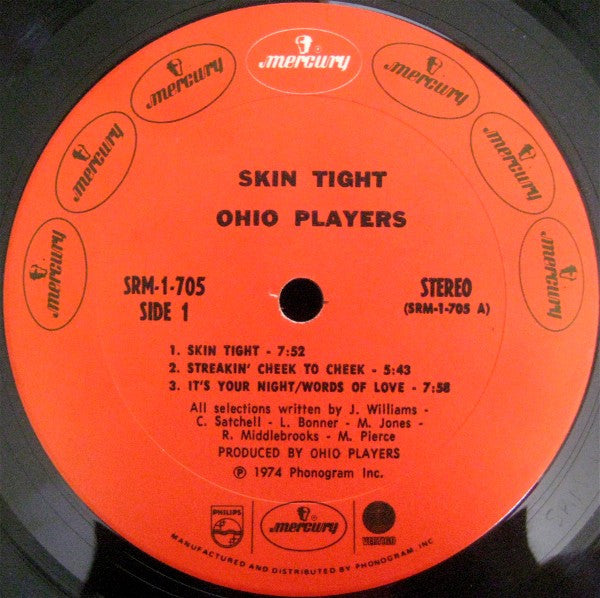 Ohio Players : Skin Tight (LP, Album, Gat)