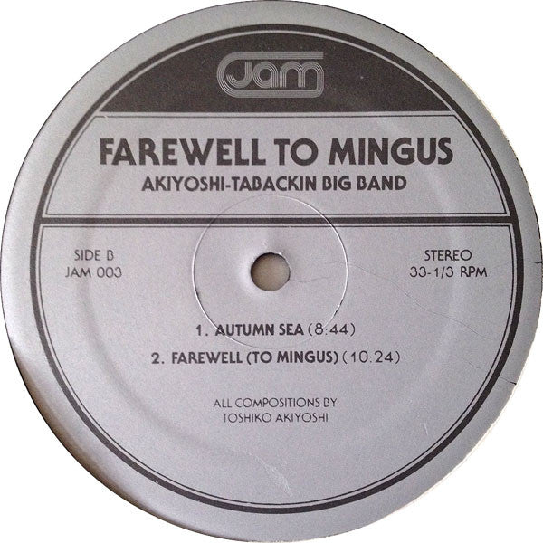 Toshiko Akiyoshi-Lew Tabackin Big Band : Farewell To Mingus (LP, Album, RE)