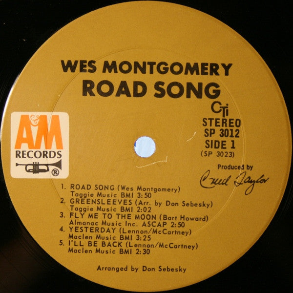 Wes Montgomery : Road Song (LP, Album)