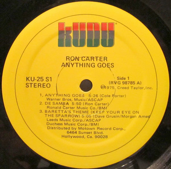 Ron Carter : Anything Goes (LP, Album)