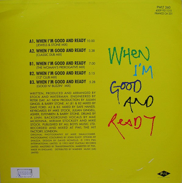 Sybil : When I'm Good And Ready (12")