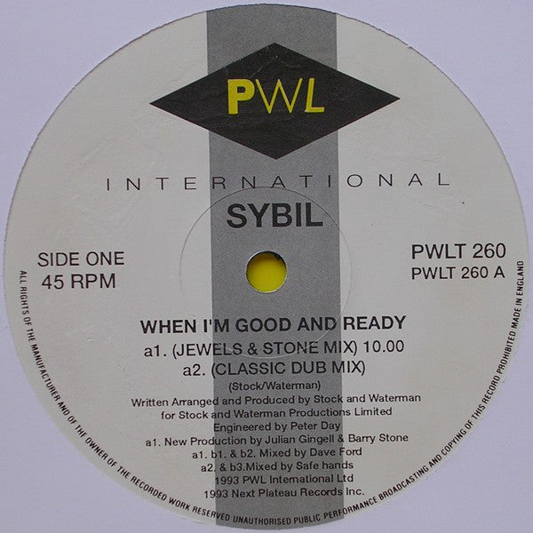 Sybil : When I'm Good And Ready (12")