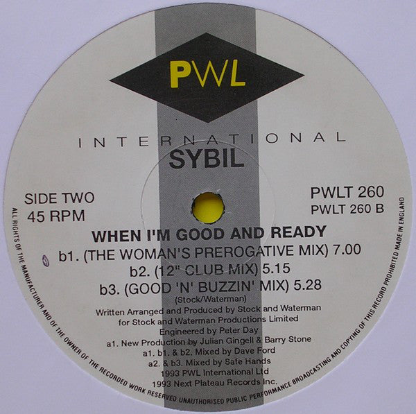 Sybil : When I'm Good And Ready (12")