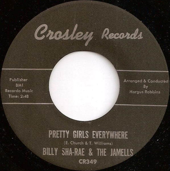 Billy Sha-Rae & The Jamells : To Be Loved (7")