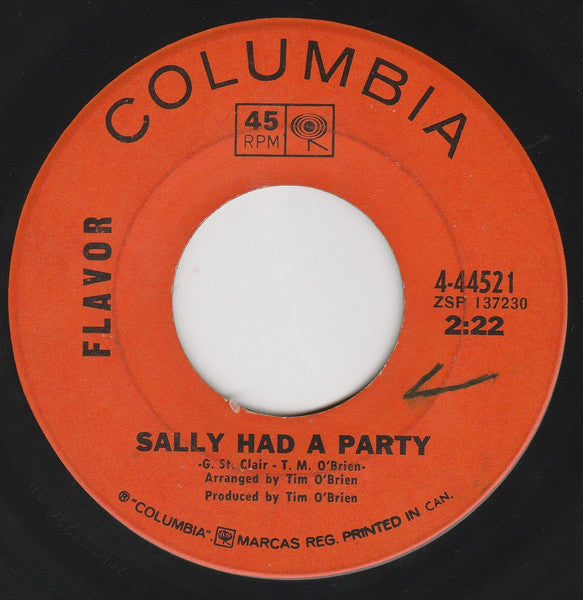 Flavor (4) : Sally Had A Party (7", Single)