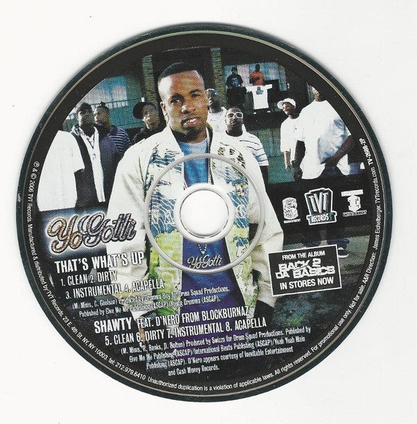 Yo Gotti : That's What's Up / Shawty (CD, Single, Promo)