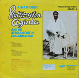 Alhaji (Chief) Kollington Ayinla & His Fuji '78 Organization* : Kolawole O Ku (LP)