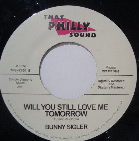 Bunny Sigler : For Cryin' Out Loud / Will You Still Love Me Tomorrow / Comparatively Speaking / Everything's Gonna Be Alright (2x7", Single, Promo)