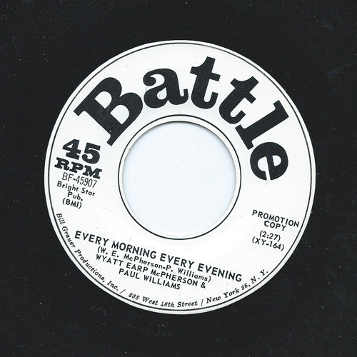 Wyatt Earp McPherson* & Paul Williams (9) : Every Morning Every Evening / You Broke My Heart (7", Single, Mono, Promo)