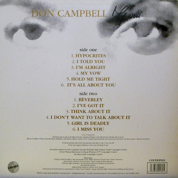 Don Campbell : My Vow (LP)