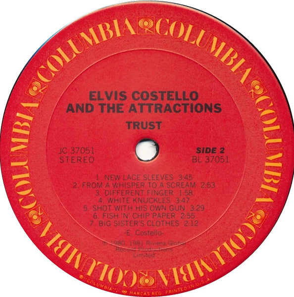 Elvis Costello And The Attractions* : Trust (LP, Album, Pit)