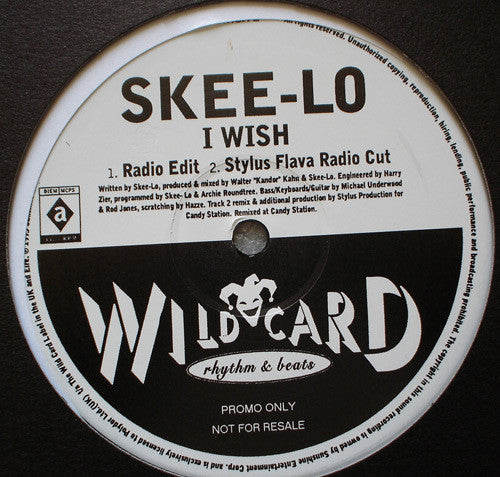 Skee-Lo : I Wish (12", Promo)